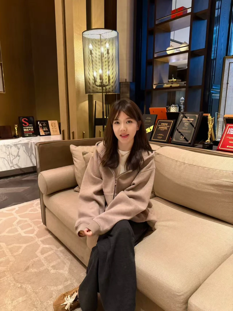 设计师款天然彩棉羊毛空气层松弛感拉链外套