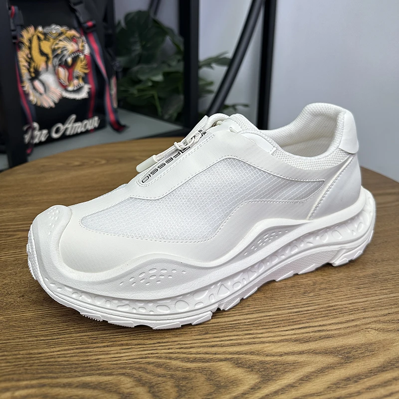 新款户外登山鞋男士网布鞋时尚百搭透气凉爽圆头休闲鞋韩版潮流