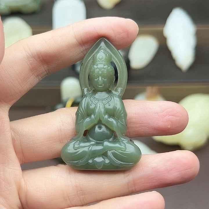 和田玉未镶嵌挂件