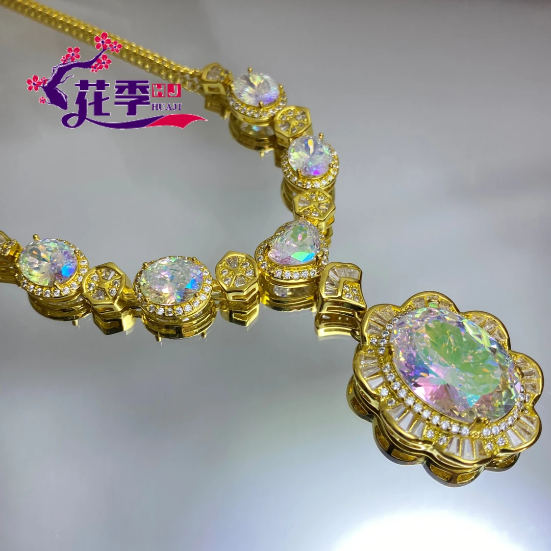 【花季】 原创炫彩大白白强荧光项链HF117