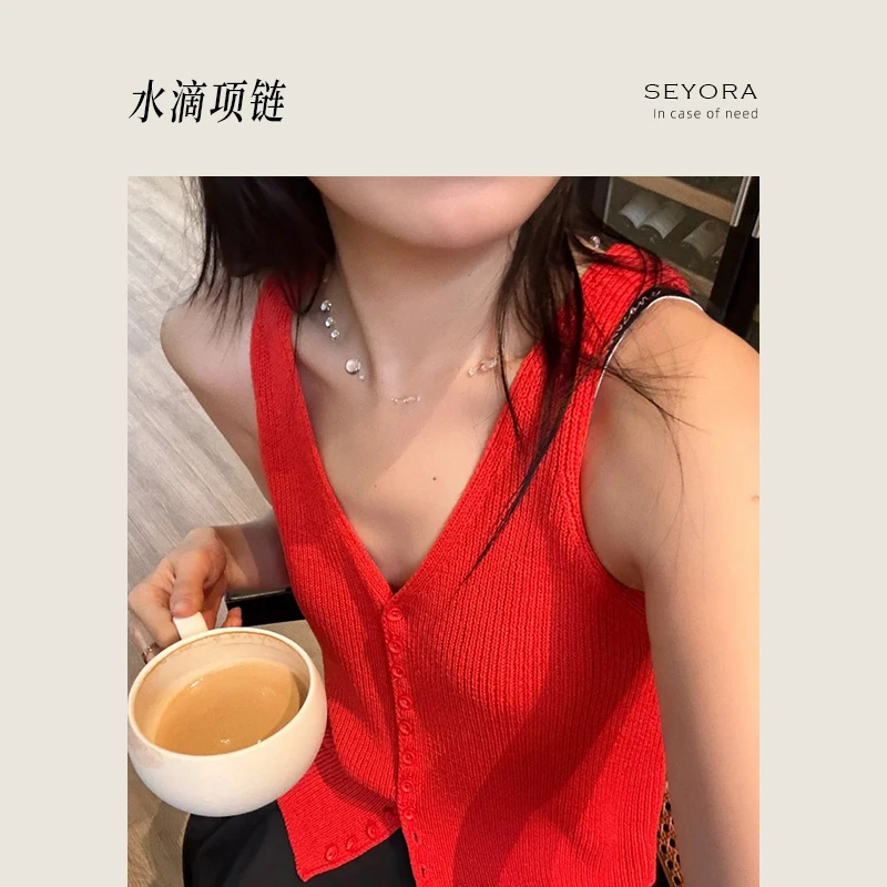 非金属涤纶项链 Seyora【晨光微露】纯手工设计感项链 O32822SY51