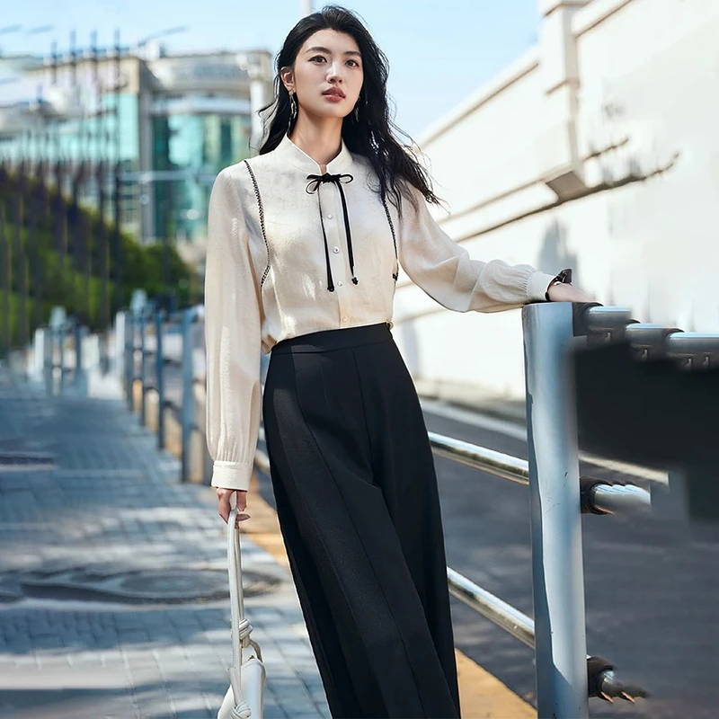 46156【莉格系列】新中式衬衫H11C303