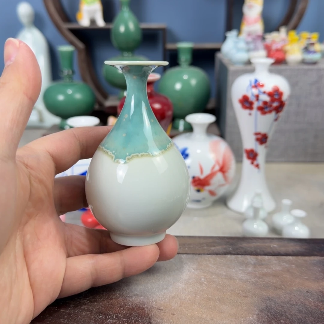 陶瓷手工小花器摆件