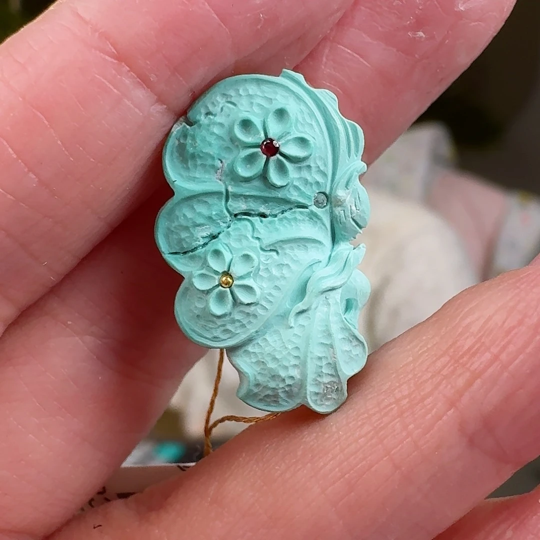 绿松石珠宝奇石未镶嵌