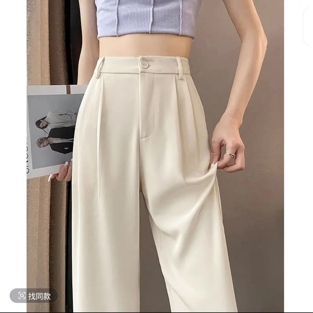 2313款2025夏季新款时尚洋气百搭高腰薄款休闲裤