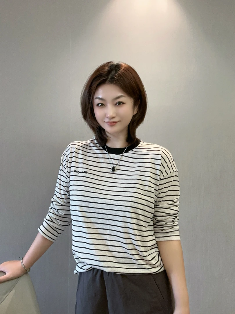 【美含推荐】春夏款条纹阳光衫