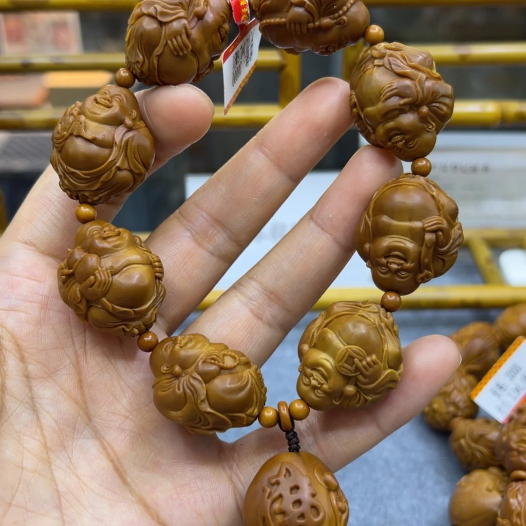 吊坠橄榄核弥勒手串