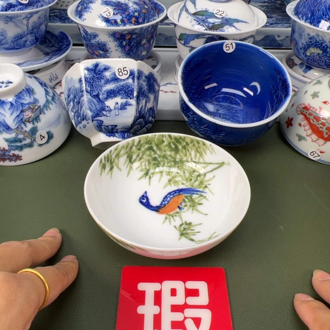 陶瓷景德镇纯手工纯手绘茶具木木89