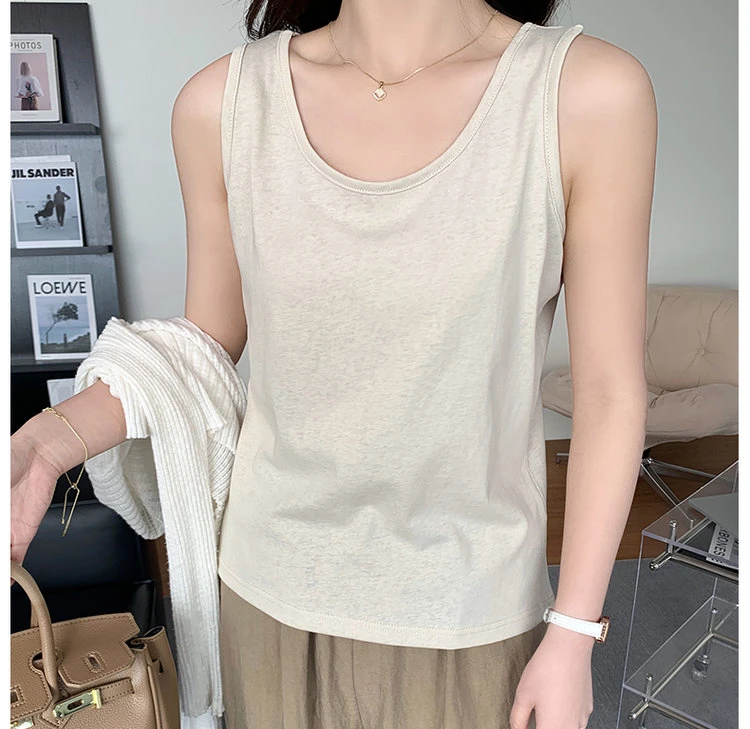 雪花棉背心2025新款冰丝内搭白色宽松上衣打底小吊带女夏外穿
