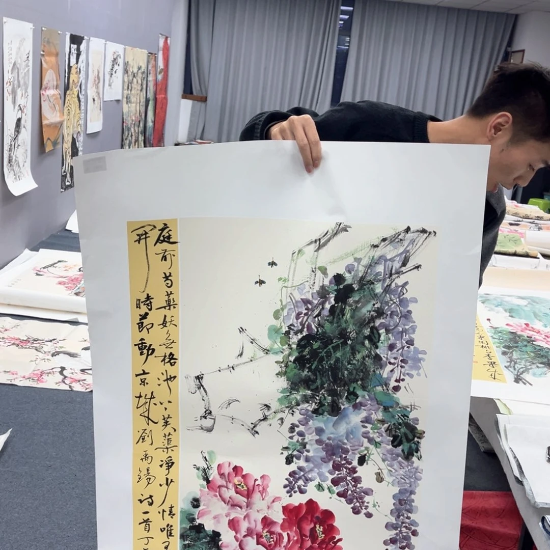 国画宣纸纯手绘字画