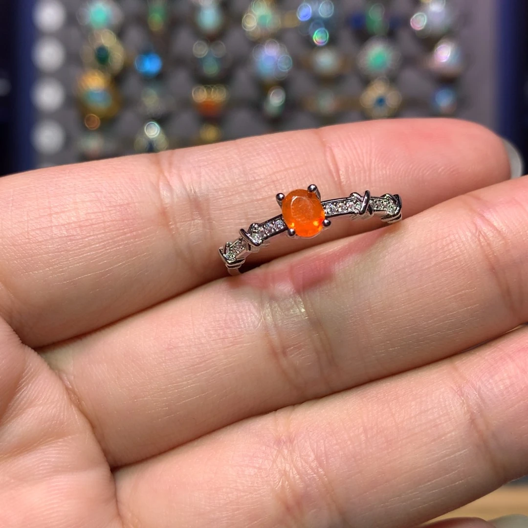 欧泊合金戒指特价不退换