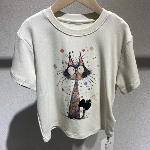 5003儿童小猫T恤