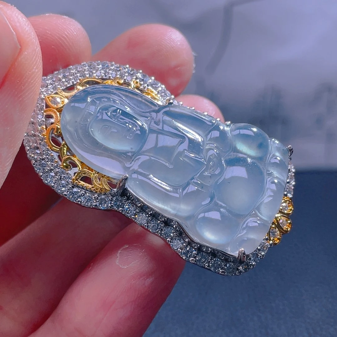 翡翠未镶嵌吊坠(不含链)