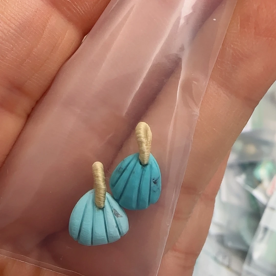 绿松石珠宝半成品未镶嵌
