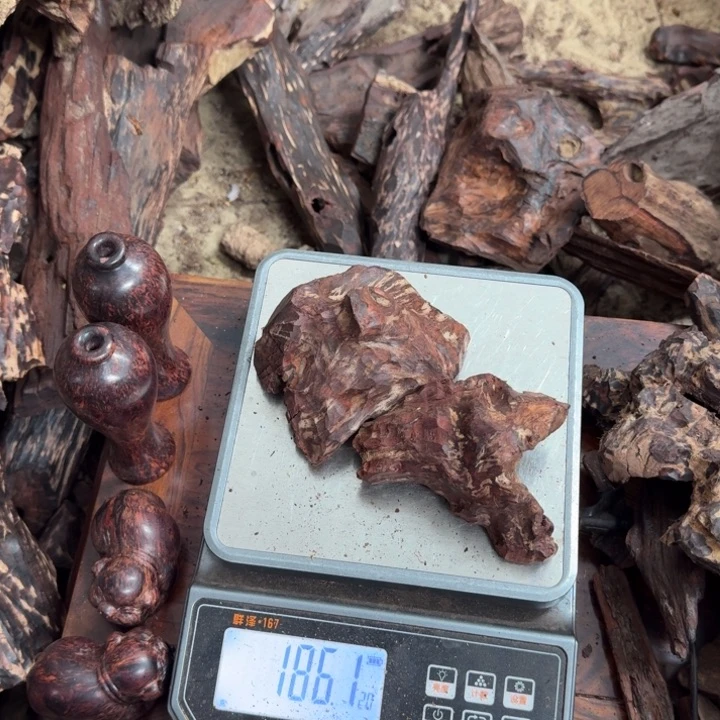 香榧木暴**影海南红降花梨公186克