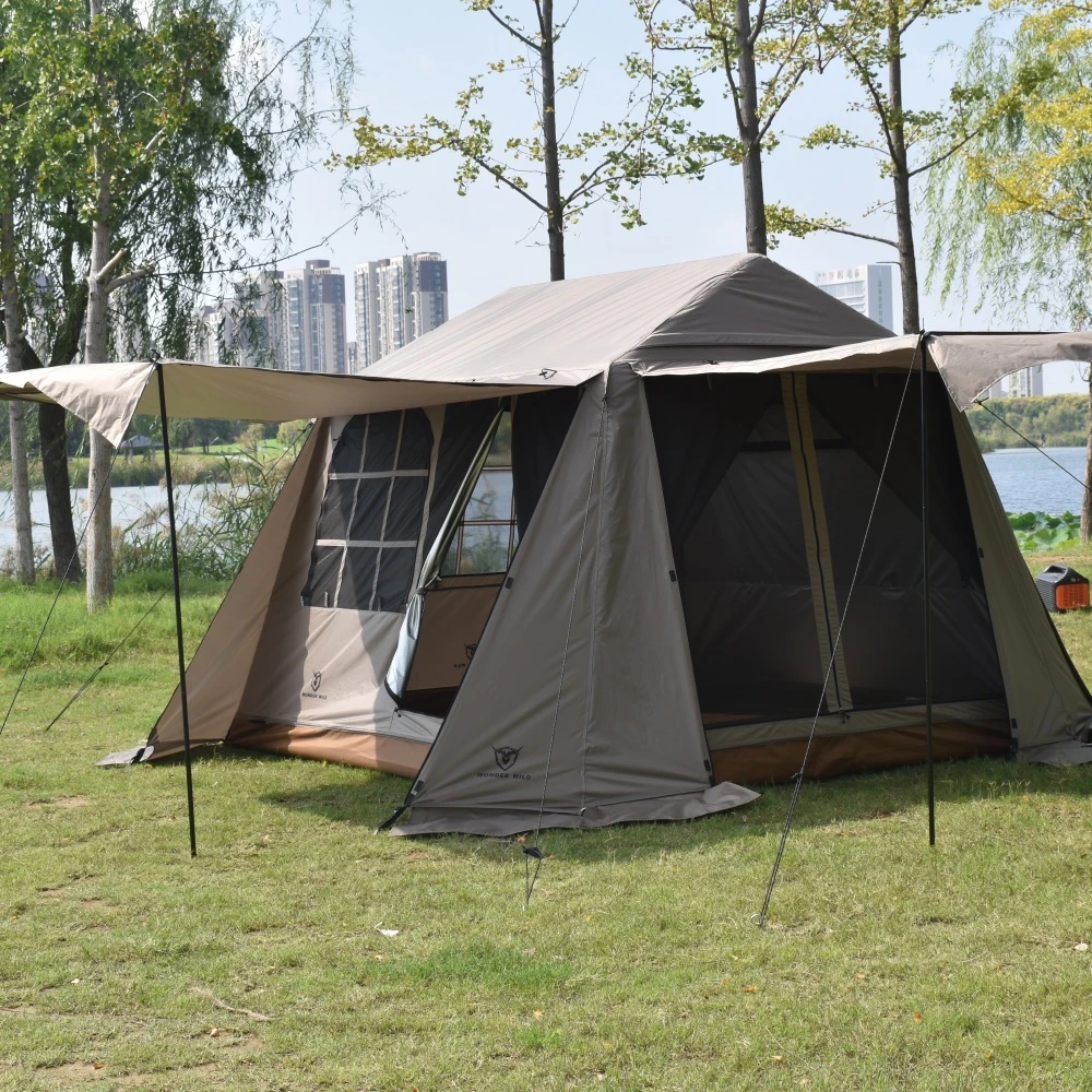 Wonder Wild自动屋脊充气帐篷户外天幕二合一露营装备野营便携式