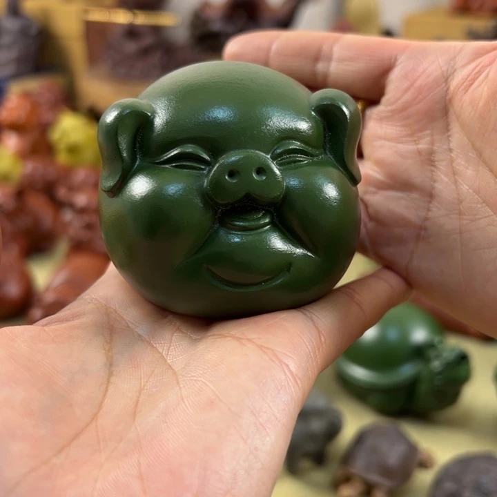 紫砂茶宠登*?紫砂福猪