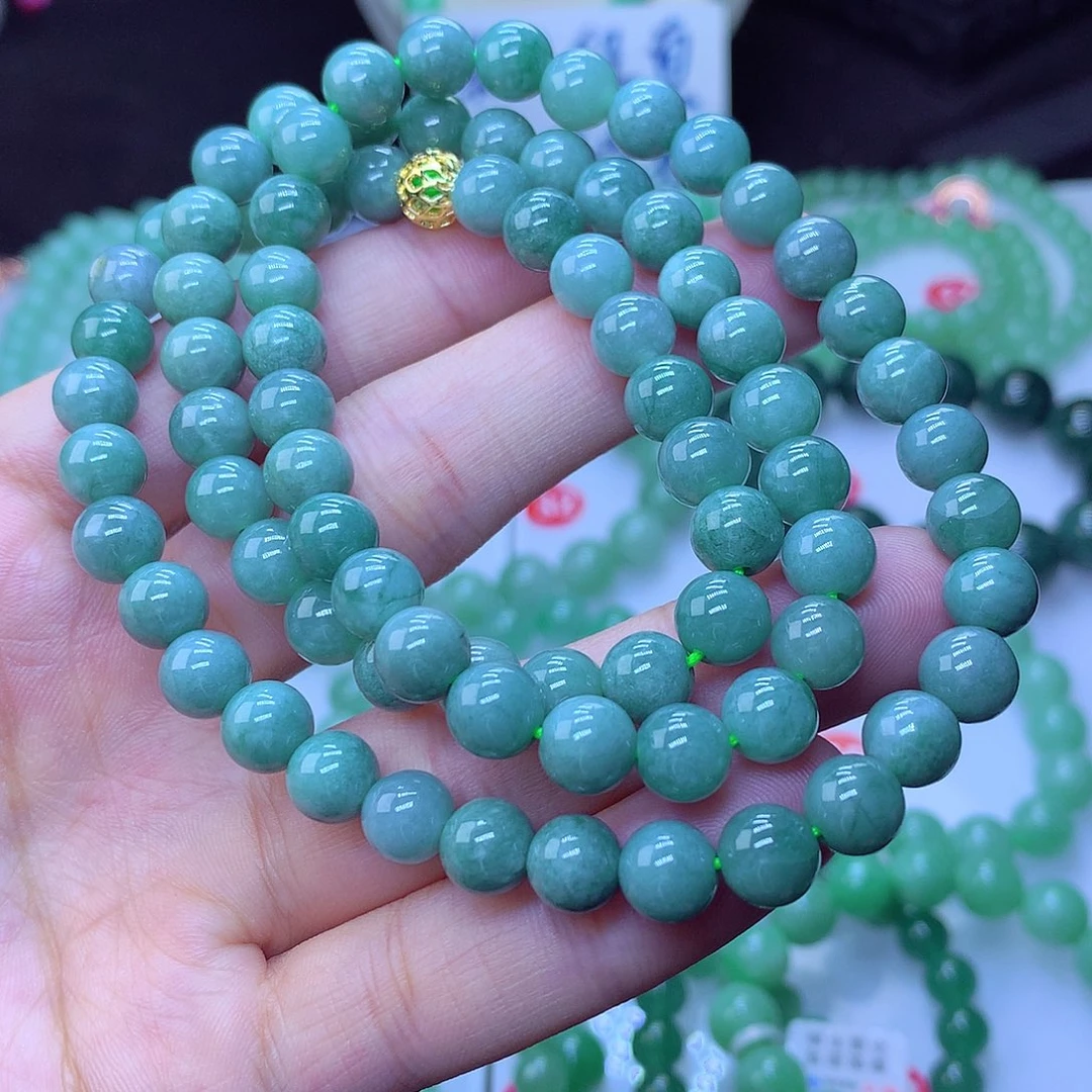 翡翠毛衣链未镶嵌卡7.8