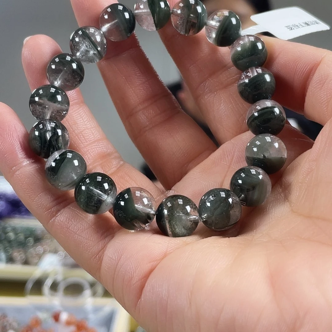 水晶手链未镶嵌乐*绿幽灵