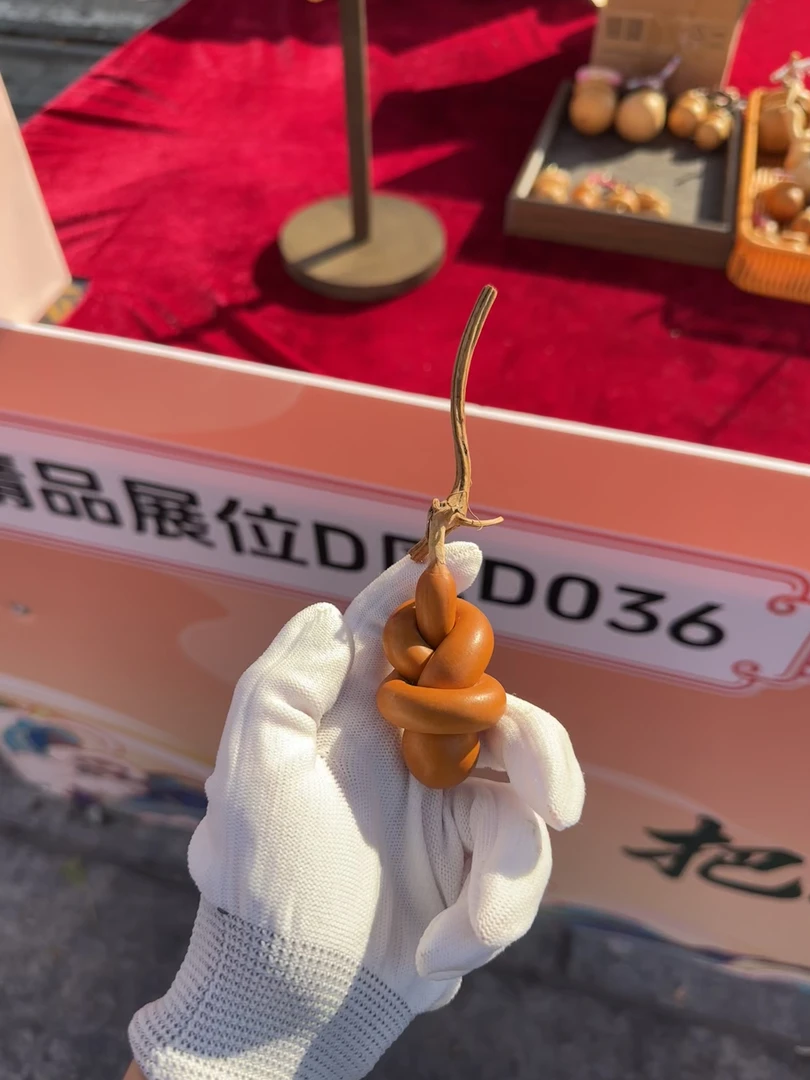 天然手工艺绾结葫芦手把件精品文玩