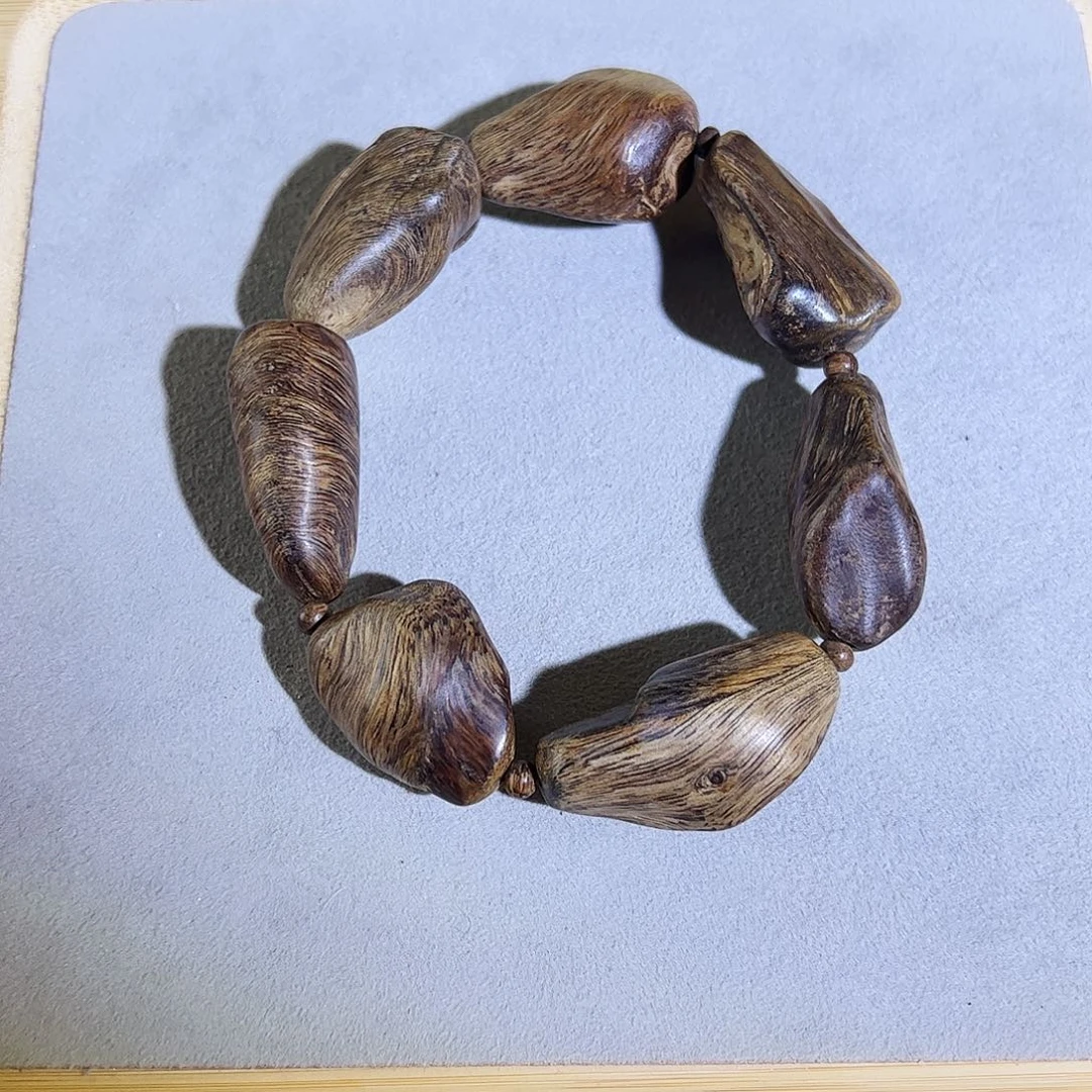 沉香手串天然惠安随形老料 沉水级 37.8g 花香甜雅