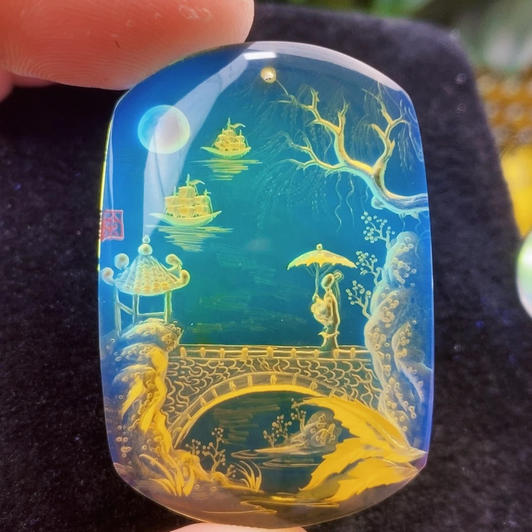 【闪购商品】蓝珀吊坠(不含链)未镶嵌