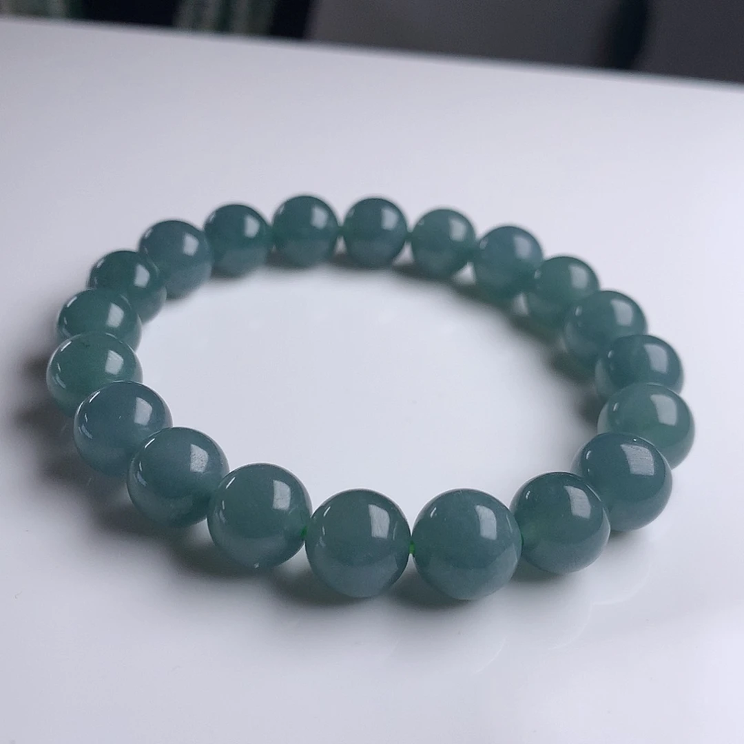 未镶嵌手串翡翠10mm！