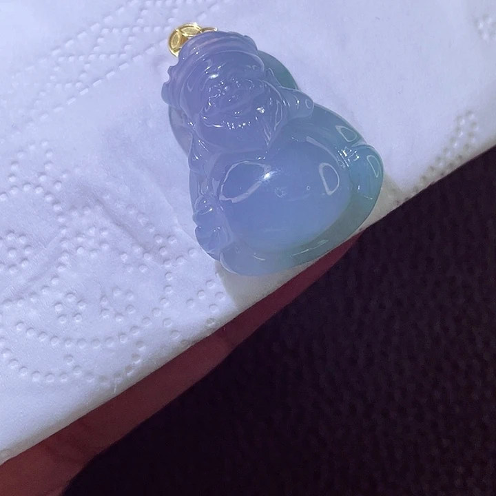 颈饰18K金镶嵌翡翠翡翠