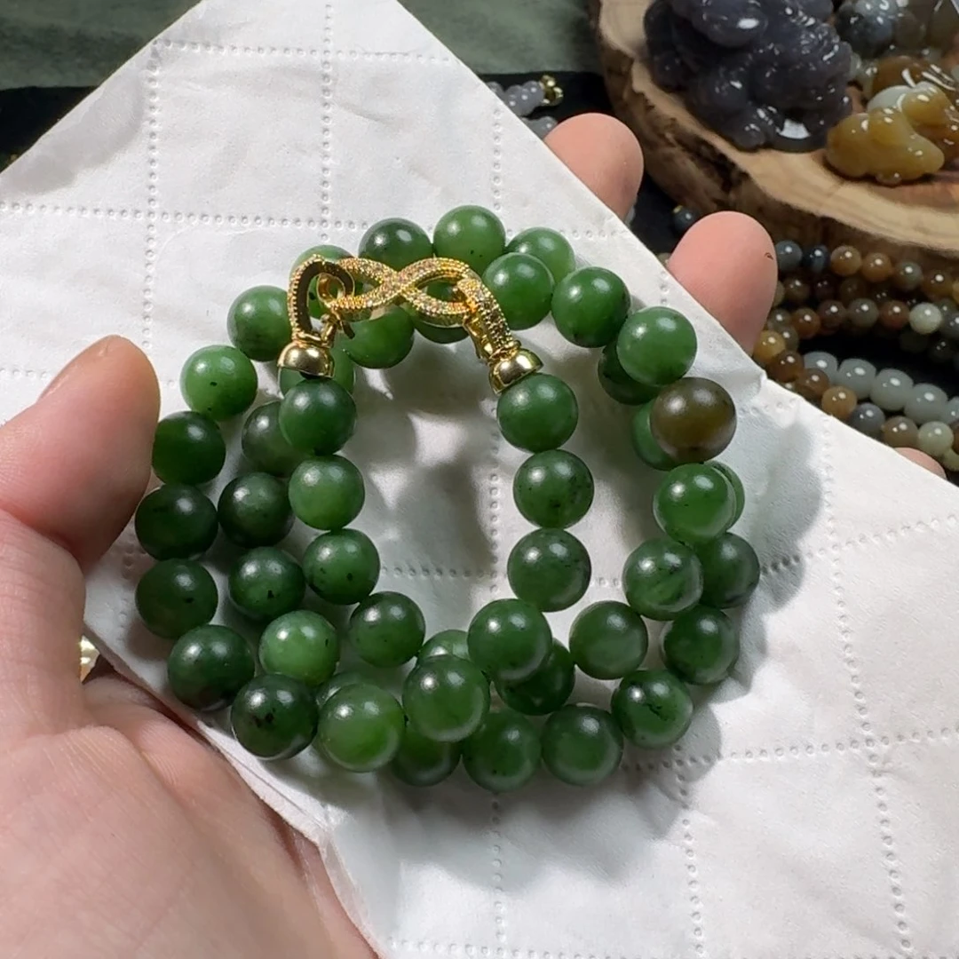 和田玉手串未镶嵌