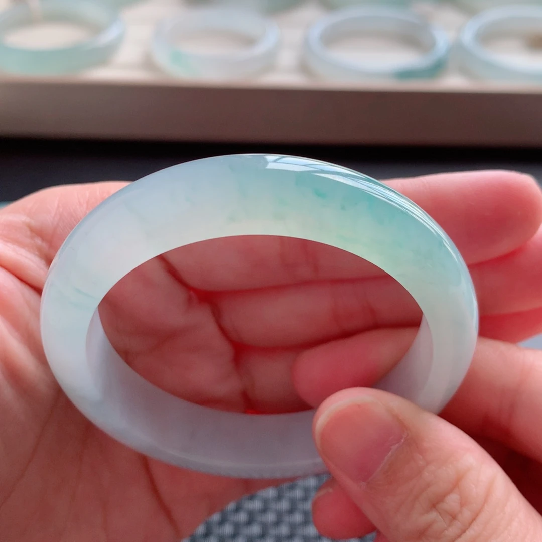 未镶嵌手镯翡翠?**安52.2圈口