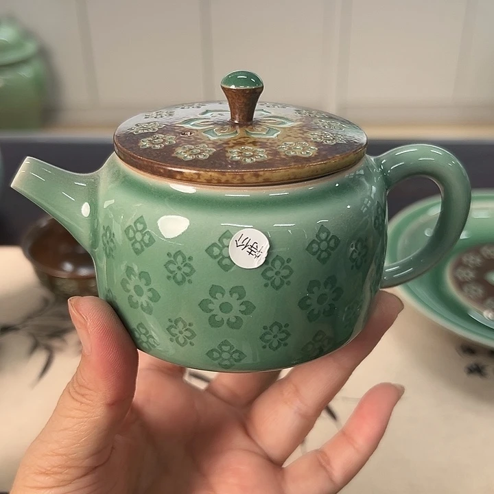 龙泉云间青瓷小米茶器