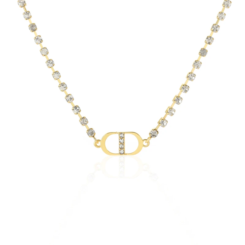 CD/镀K金 CNC精工 经典时尚精致锆石项链(X16)