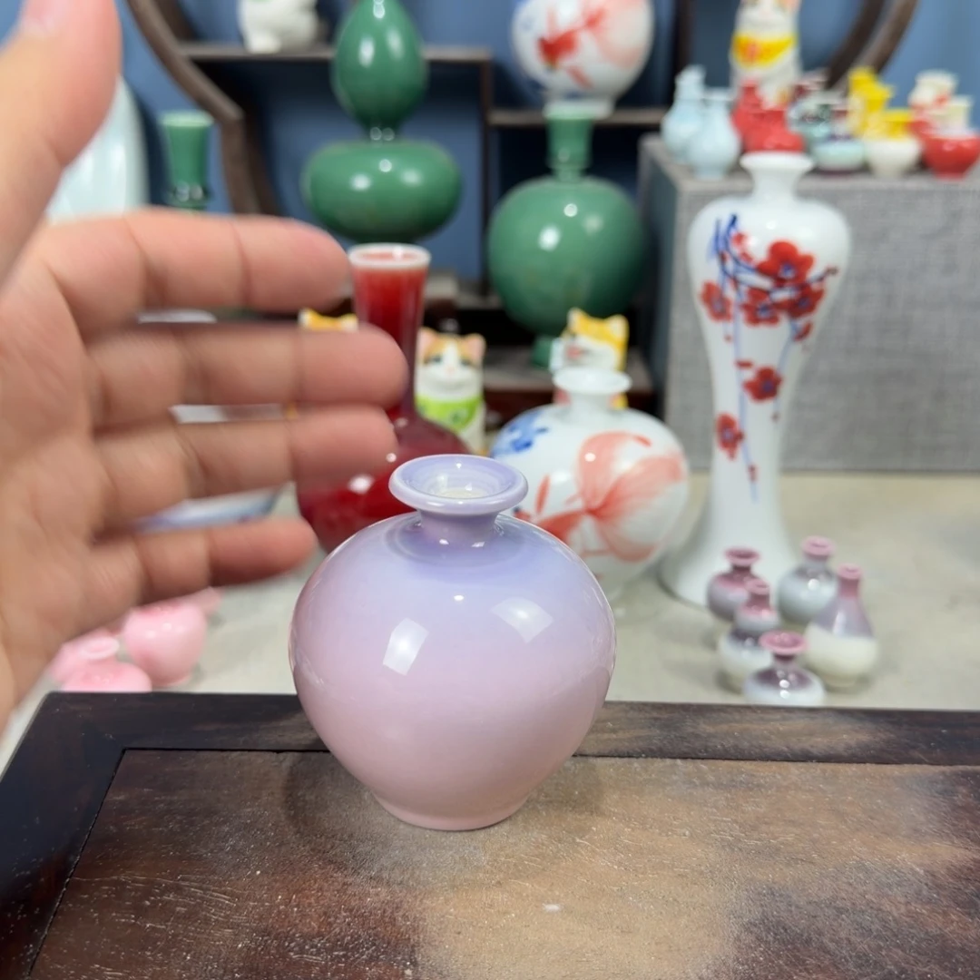 陶瓷手工小花器摆件