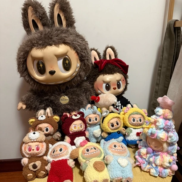 labubu搪胶脸手工针织玩偶衣服饰品（仅娃衣）