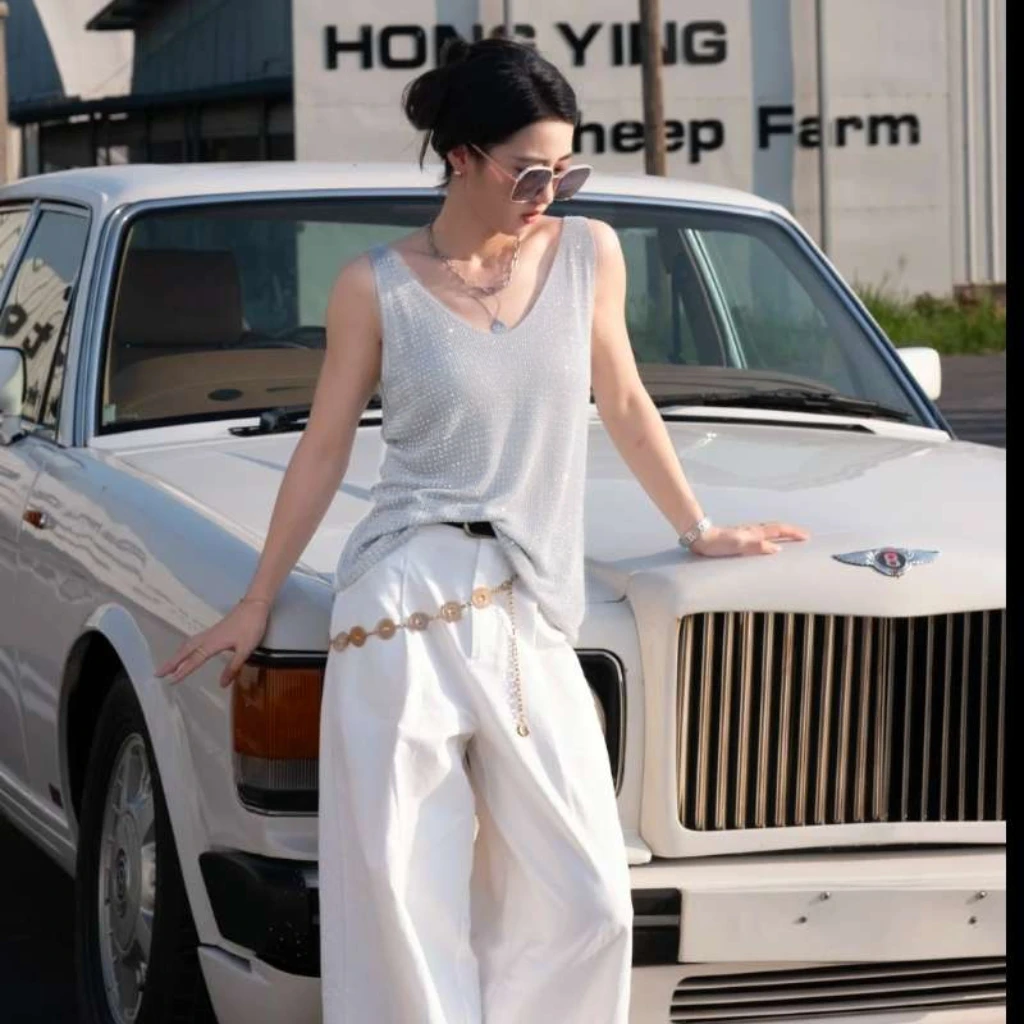 福利---选择对应编码--叠穿V领背心女内搭显瘦柔软亲肤遮副乳吊带