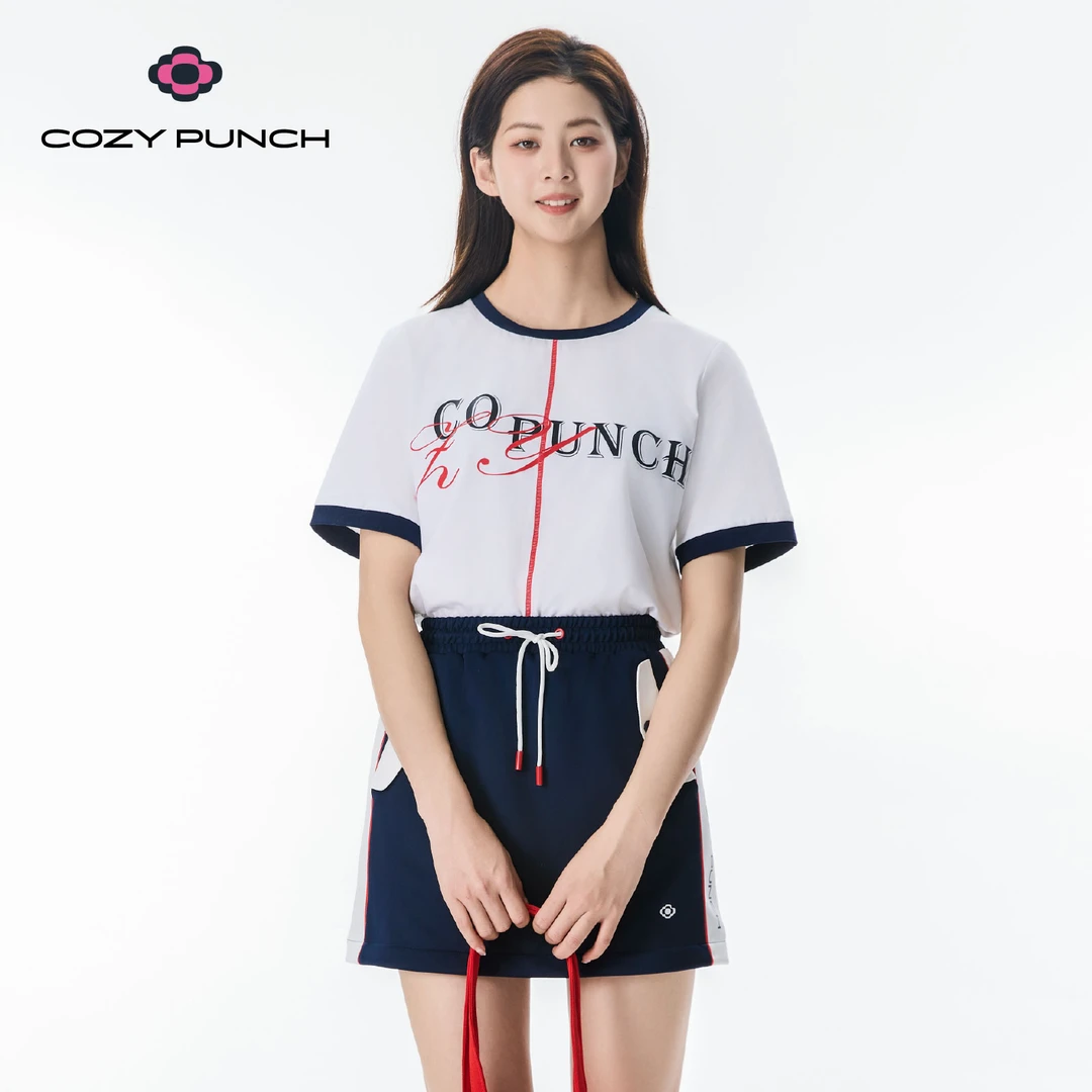 cozy punch【蒙特卡洛】显瘦休闲运动圆领T恤77784922