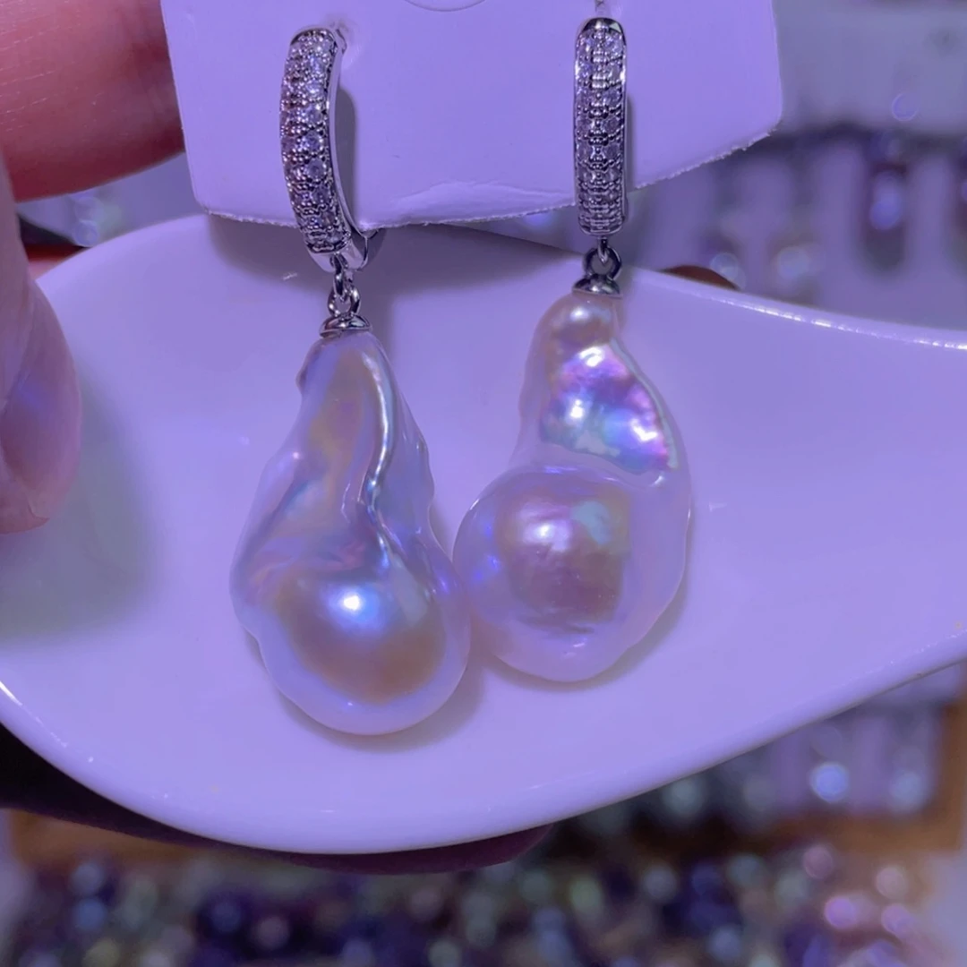 静***心银S925镶嵌天然淡水珍珠吊坠淡水珍珠