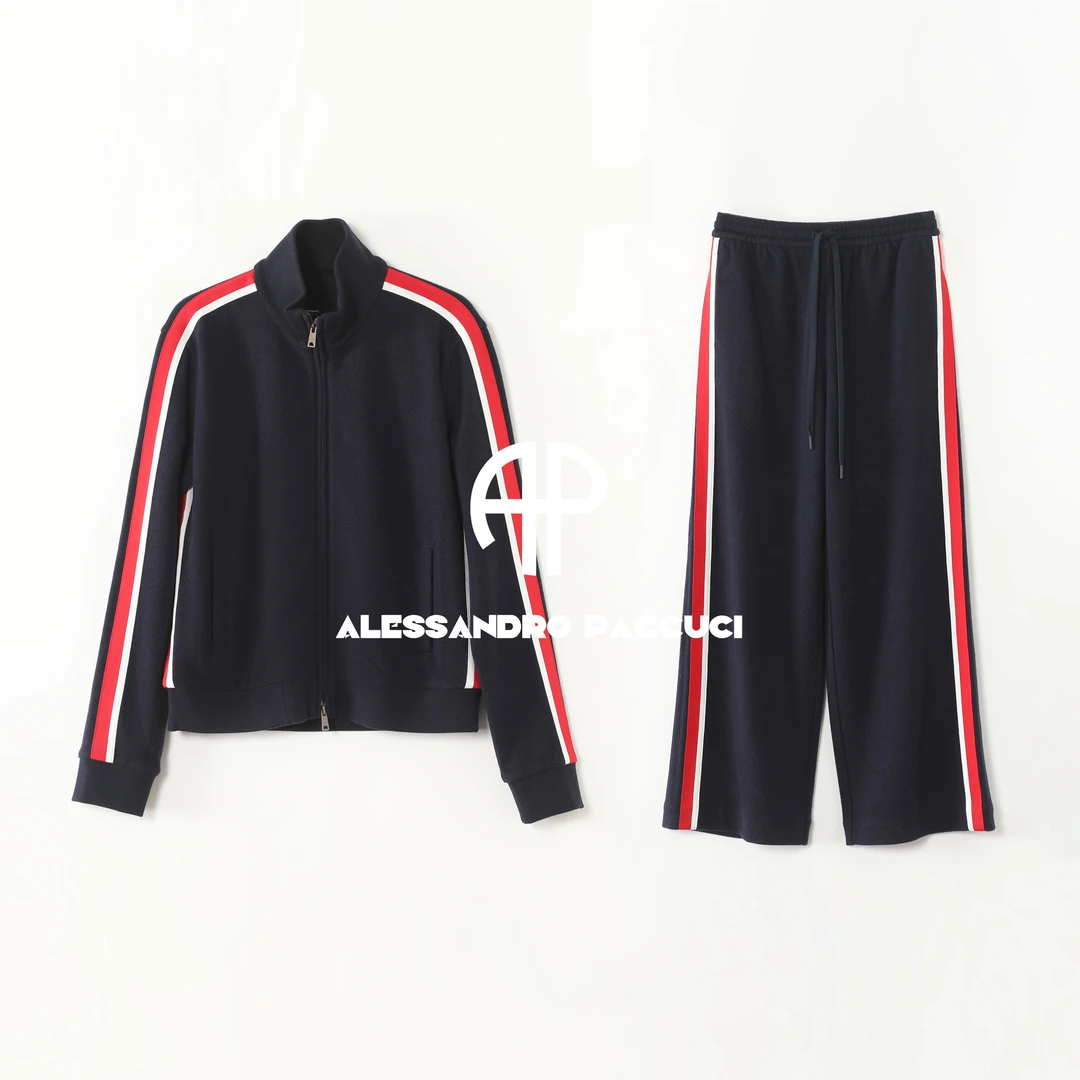 AP洛哥61005WT外套/61005KF裤子【红条校服套装】绵羊毛+山羊绒套装