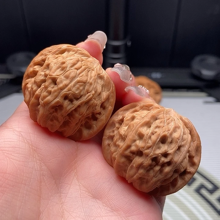 文玩核桃把件39磨盘全品