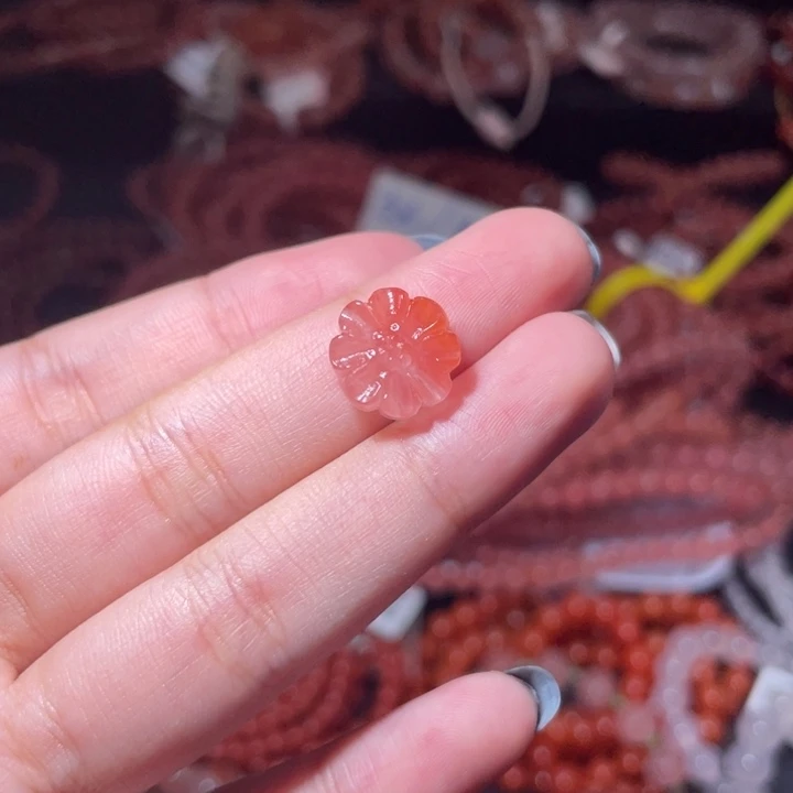 南红玛瑙未镶嵌小雏菊1256