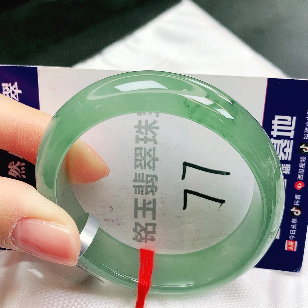 翡翠未镶嵌手镯缅甸天然a货翡翠手镯