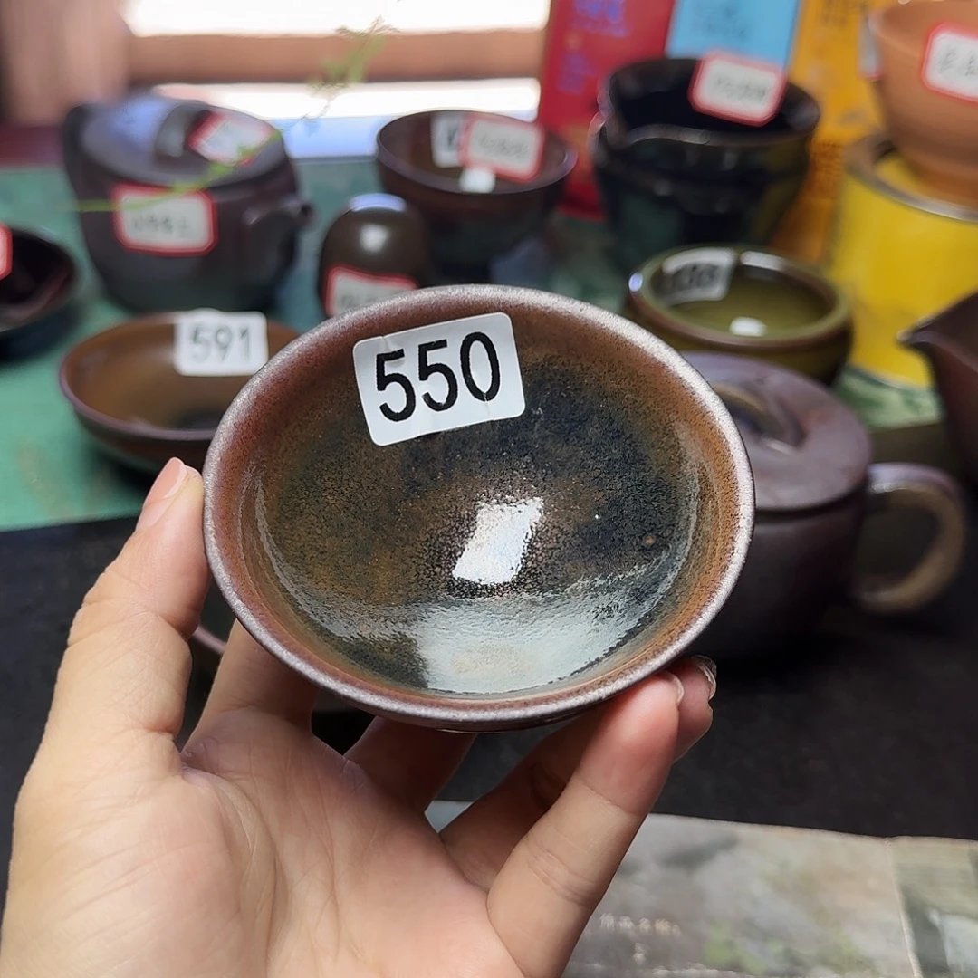 茶盏550 秋罗龙窑柴烧手工主人杯