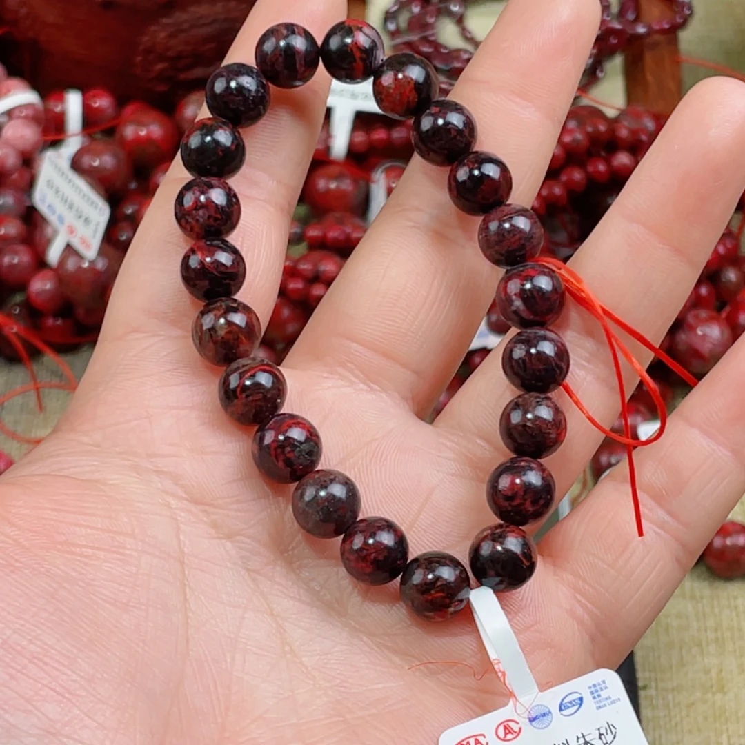 天然辰砂天然原石有沙眼