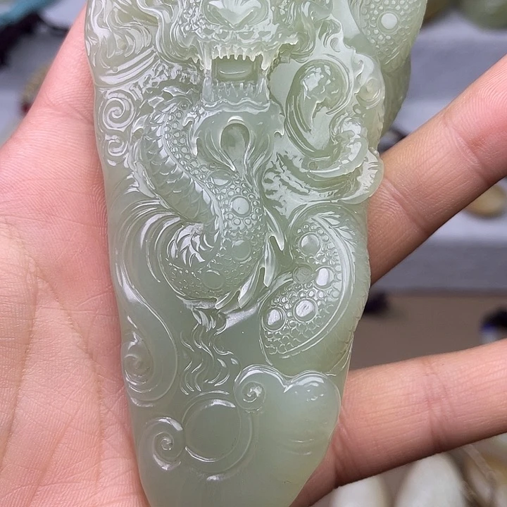 和田玉吊坠(不含链)未镶嵌
