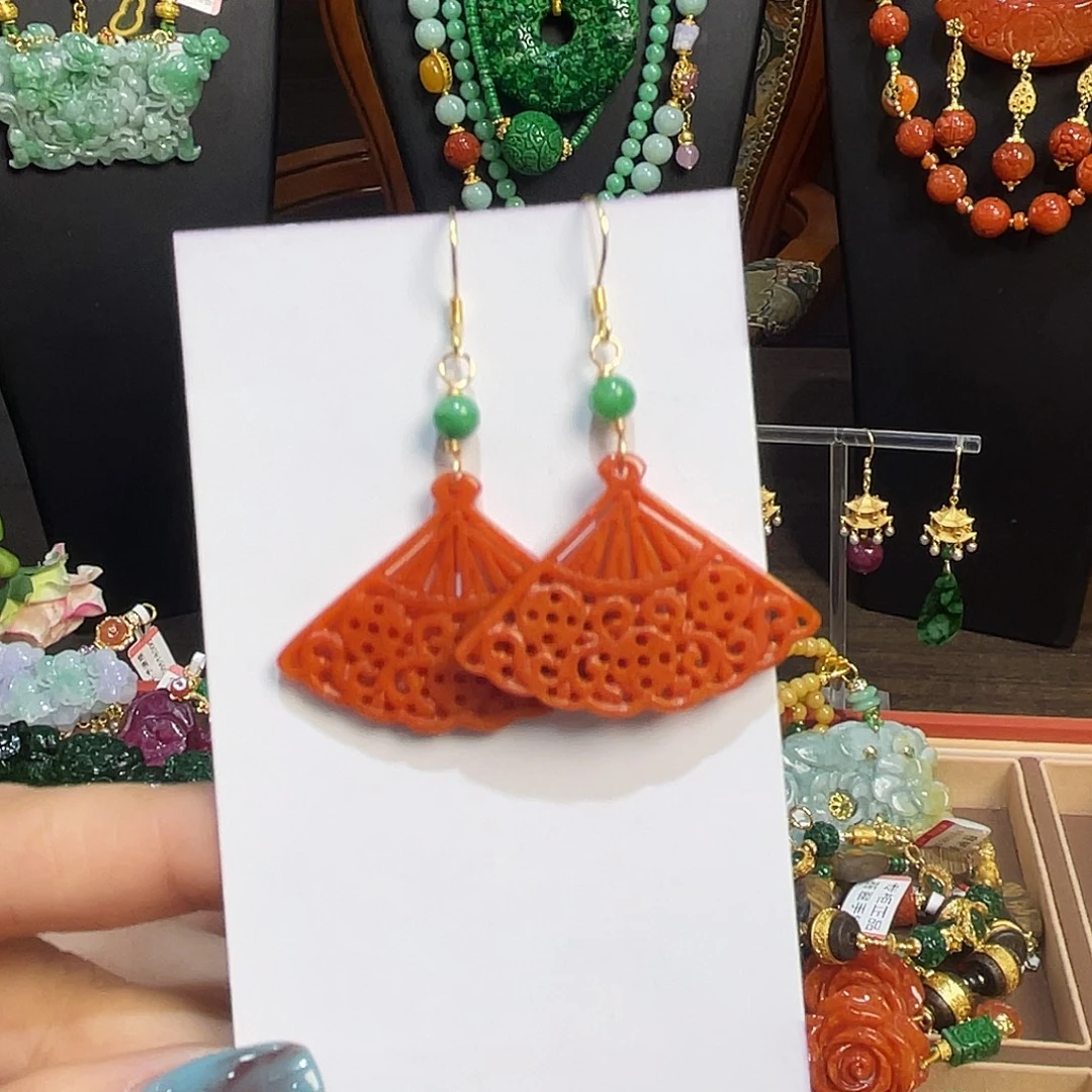 翡翠未镶嵌耳饰漏价