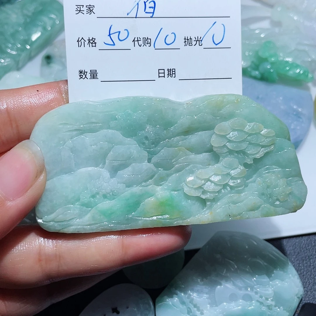 定制翡翠未镶嵌啃****?