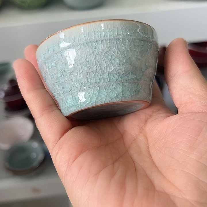龙泉云间青瓷小米茶器