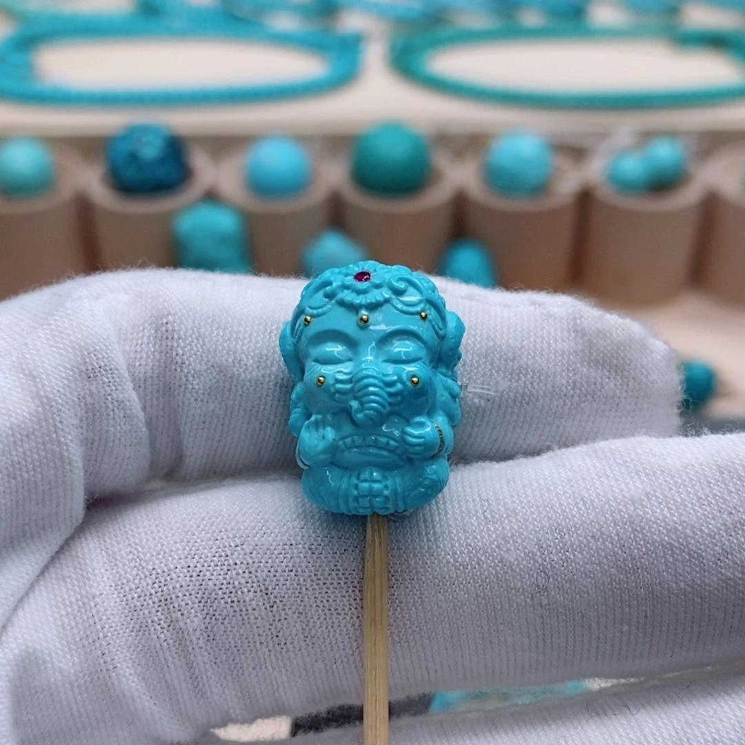 绿松石珠宝奇石未镶嵌