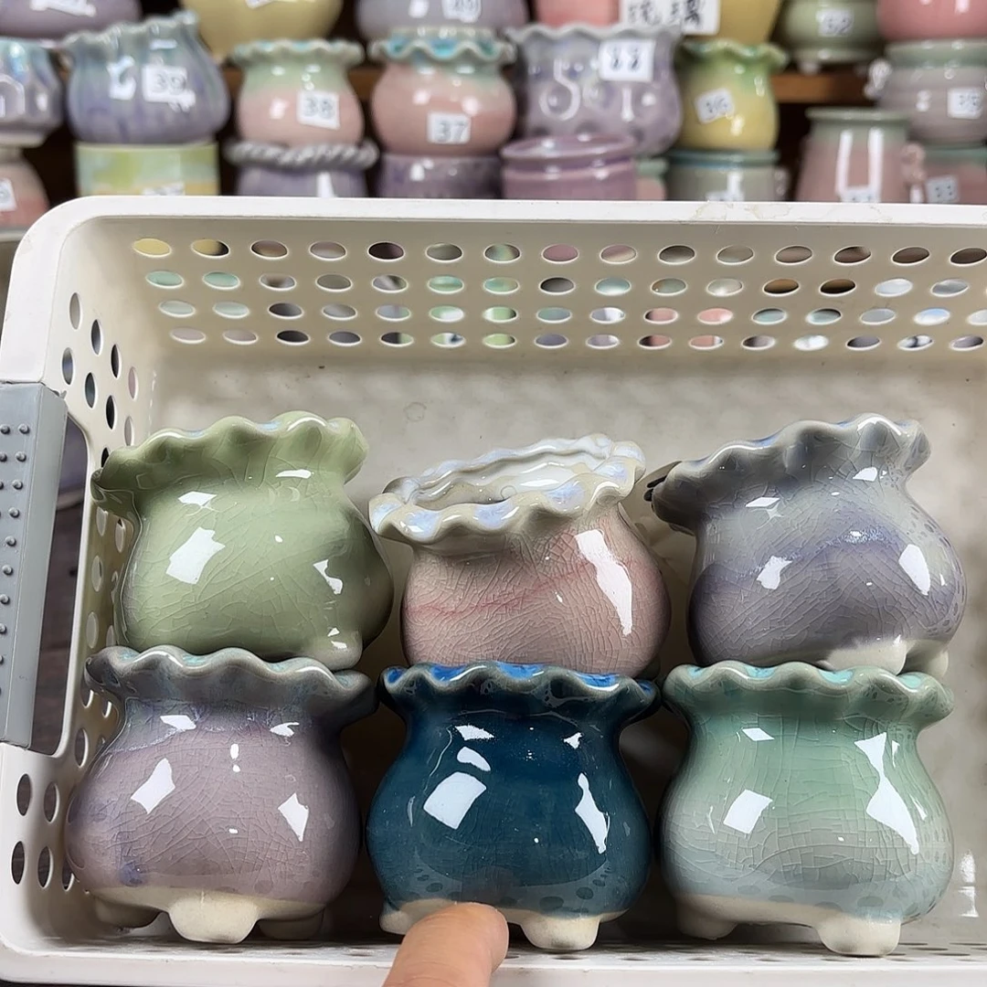 红陶量货/口高深浅搭配发6