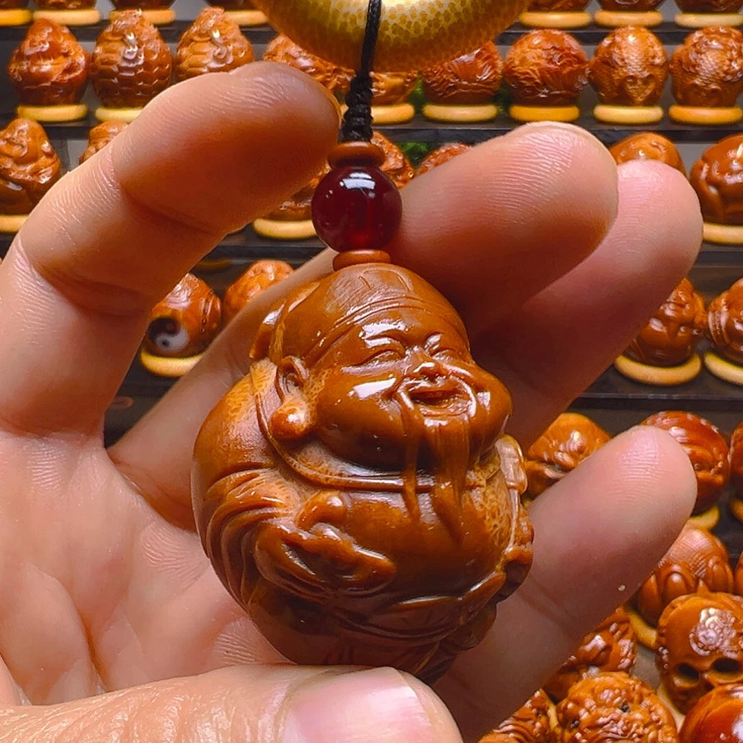 橄榄核手串/手链官帽财神一颗3.7